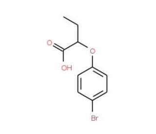 2-(4-Bromophenoxy)butanoic acid - chemical structure image
