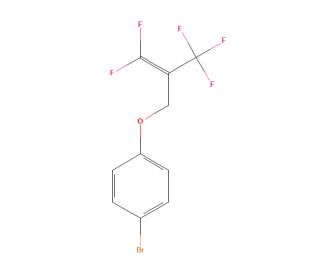 2-[(4-Bromophenoxy)methyl]-1,1,3,3,3-pentafluoro-1-propene (CAS 1980085-16-2) - chemical structure image