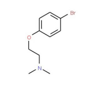 2-(4-Bromophenoxy)-N,N-dimethylethylamine (CAS 2474-07-9) - chemical structure image