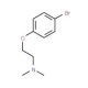 2-(4-Bromophenoxy)-N,N-dimethylethylamine (CAS 2474-07-9) - chemical structure image