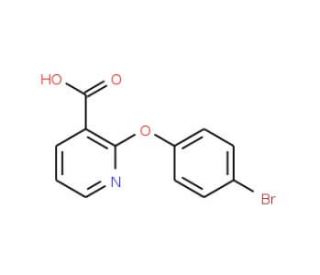 2-(4-bromophenoxy)nicotinic acid - chemical structure image