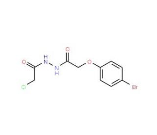 2-(4-bromophenoxy)-N&prime;-(chloroacetyl)acetohydrazide - chemical structure image