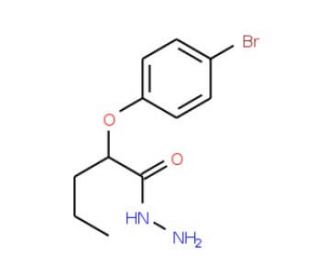 2-(4-Bromophenoxy)pentanohydrazide - chemical structure image