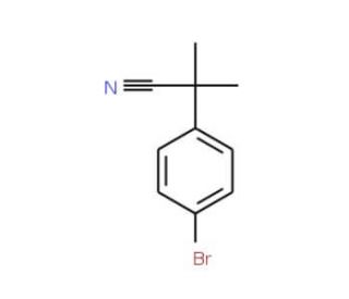 2-(4-Bromophenyl)-2-methylpropionitrile (CAS 101184-73-0) - chemical structure image