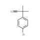 2-(4-Bromophenyl)-2-methylpropionitrile (CAS 101184-73-0) - chemical structure image