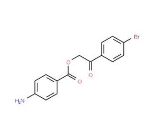 2-(4-bromophenyl)-2-oxoethyl 4-aminobenzoate - chemical structure image