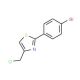 2-(4-Bromophenyl)-4-(chloromethyl)-1,3-thiazole - chemical structure image