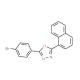 2-(4-Bromophenyl)-5-(1-naphthyl)-1,3,4-oxadiazole (CAS 68047-37-0) - chemical structure image