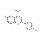 2-(4-bromophenyl)-6,8-dimethylquinoline-4-carbonyl chloride - chemical structure image