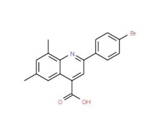 2-(4-Bromophenyl)-6,8-dimethylquinoline-4-carboxylic acid - chemical structure image