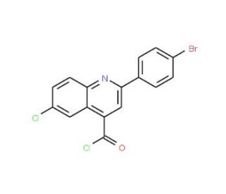 2-(4-bromophenyl)-6-chloroquinoline-4-carbonyl chloride - chemical structure image
