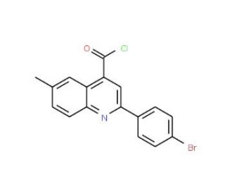2-(4-bromophenyl)-6-methylquinoline-4-carbonyl chloride - chemical structure image