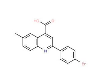 2-(4-Bromophenyl)-6-methylquinoline-4-carboxylic acid - chemical structure image