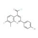 2-(4-bromophenyl)-7-chloro-8-methylquinoline-4-carbonyl chloride - chemical structure image