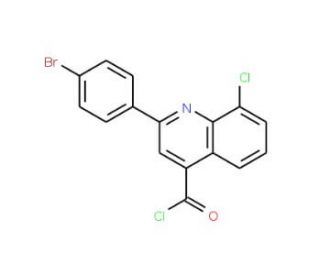 2-(4-bromophenyl)-8-chloroquinoline-4-carbonyl chloride - chemical structure image