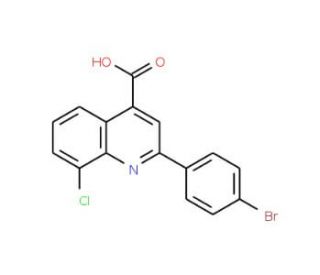 2-(4-Bromophenyl)-8-chloroquinoline-4-carboxylic acid - chemical structure image