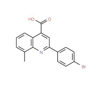 2-(4-Bromophenyl)-8-methylquinoline-4-carboxylic acid - chemical structure image