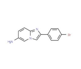 2-(4-Bromophenyl)imidazo[1,2-a]pyridin-6-ylamine - chemical structure image