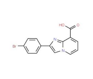 2-(4-Bromophenyl)imidazo[1,2-a]pyridine-8-carboxylic acid - chemical structure image