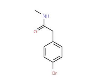 2-(4-Bromophenyl)-N-methylacetamide (CAS 7713-76-0) - chemical structure image