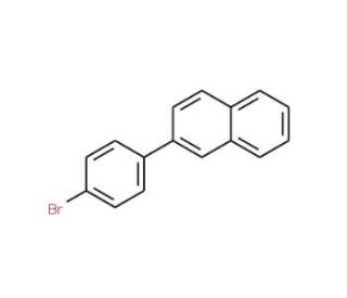 2-(4-Bromophenyl)naphthalene (CAS 22082-99-1) - chemical structure image