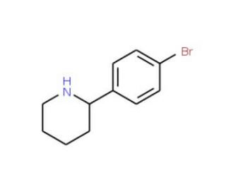 2-(4-Bromophenyl)piperidine (CAS 383128-14-1) - chemical structure image