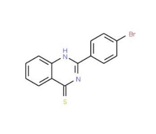 2-(4-bromophenyl)quinazoline-4(3H)-thione (CAS 100527-50-2) - chemical structure image