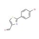 2-(4-Bromophenyl)thiazole-4-carbaldehyde (CAS 21166-30-3) - chemical structure image