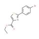 2-(4-Bromophenyl)thiazole-4-carboxylic acid ethyl ester (CAS 885278-75-1) - chemical structure image