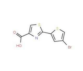 2-(4-bromothiophen-2-yl)-1,3-thiazole-4-carboxylic acid - chemical structure image