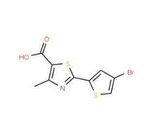 2-(4-bromothiophen-2-yl)-4-methyl-1,3-thiazole-5-carboxylic acid - chemical structure image