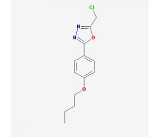 2-(4-butoxyphenyl)-5-(chloromethyl)-1,3,4-oxadiazole - chemical structure image