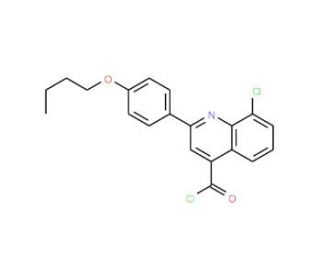 2-(4-butoxyphenyl)-8-chloroquinoline-4-carbonyl chloride - chemical structure image