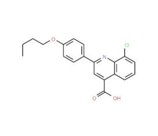 2-(4-Butoxyphenyl)-8-chloroquinoline-4-carboxylic acid - chemical structure image