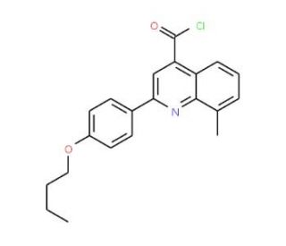 2-(4-butoxyphenyl)-8-methylquinoline-4-carbonyl chloride - chemical structure image