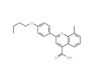 2-(4-Butoxyphenyl)-8-methylquinoline-4-carboxylic acid - chemical structure image