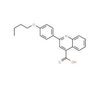 2-(4-Butoxyphenyl)quinoline-4-carboxylic acid (CAS 51842-70-7) - chemical structure image