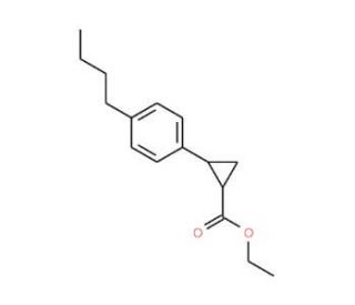 2-(4-Butyl-phenyl)-cyclopropanecarboxylic acid ethyl ester - chemical structure image