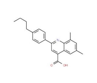2-(4-Butylphenyl)-6,8-dimethylquinoline-4-carboxylic acid - chemical structure image