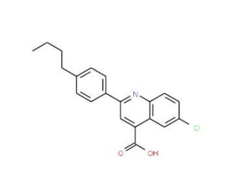 2-(4-Butylphenyl)-6-chloroquinoline-4-carboxylic acid - chemical structure image