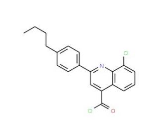2-(4-butylphenyl)-8-chloroquinoline-4-carbonyl chloride - chemical structure image