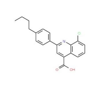 2-(4-Butylphenyl)-8-chloroquinoline-4-carboxylic acid - chemical structure image