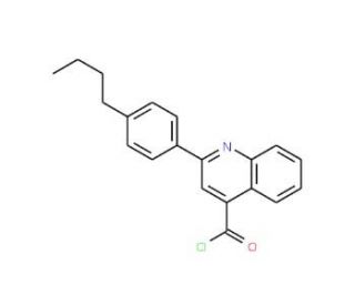 2-(4-butylphenyl)quinoline-4-carbonyl chloride - chemical structure image