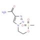 2-(4-carbamoyl-1H-1,2,3-triazol-1-yl)ethyl methanesulfonate - chemical structure image