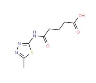2-(4-Carboxybutyryl)amino-5-methyl-1,3,4-thiadiazole - chemical structure image