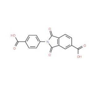 2-(4-carboxyphenyl)-1,3-dioxoisoindoline-5-carboxylic acid - chemical structure image