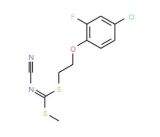 [2-(4-Chloro-2-fluorophenoxy)ethyl]methyl-cyanocarbonimidodithioate - chemical structure image