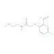 2-(4-chloro-2-formylphenoxy)-N-(2-methoxyethyl)acetamide - chemical structure image