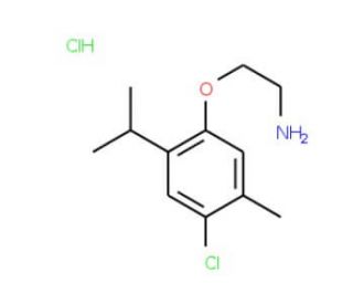 2-(4-Chloro-2-isopropyl-5-methyl-phenoxy)-ethylamine hydrochloride - chemical structure image