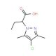 2-(4-Chloro-3,5-dimethyl-pyrazol-1-yl)-butyric acid - chemical structure image